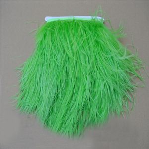 -10 mètres lot de plumes d'autruche vert lime frange de plumes d'autruche garniture de plumes 5-6 pouces de largeur 304l