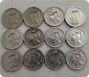 (26PCS) A set of USA THREE CENTS NICKEL 1865-1889 COPY COINS Home Metal Crafts Special Gifts