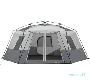 (Inventario de EE. UU.) Ozark Trail Tienda de campaña tipo cabina hexagonal instantánea para personas de 17' x 15' con capacidad para 11 994 personas