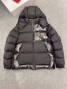 Chaqueta de plumón nueva 23ss con chaqueta estampada en la espalda, chaqueta de invierno corta y esponjosa talla 1-5