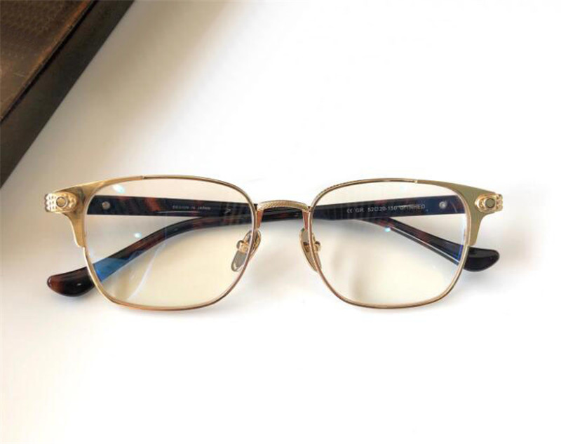New design optical glasses GIHE square frame with exquisite carving pattern classic retro style top quality clear lens transparent eyewear