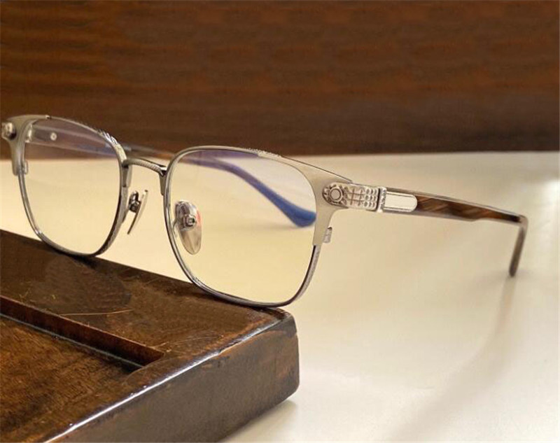 New design optical glasses GIHE square frame with exquisite carving pattern classic retro style top quality clear lens transparent eyewear