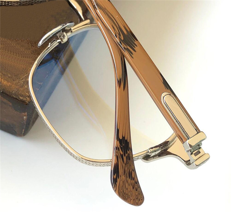New design optical glasses GIHE square frame with exquisite carving pattern classic retro style top quality clear lens transparent eyewear
