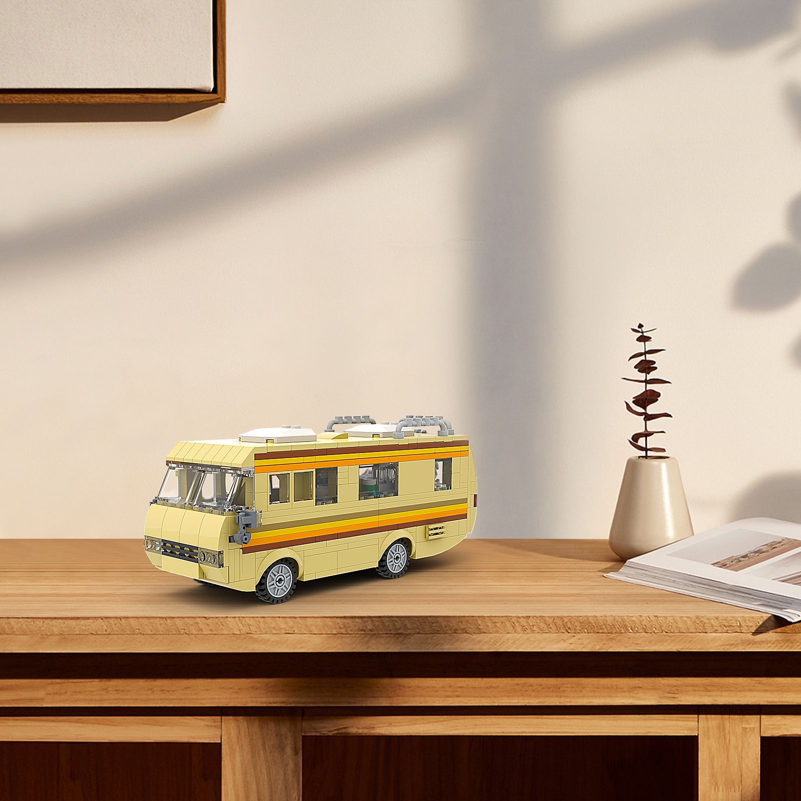 0002 Building block toy car model children's puzzle building block desktop ornament