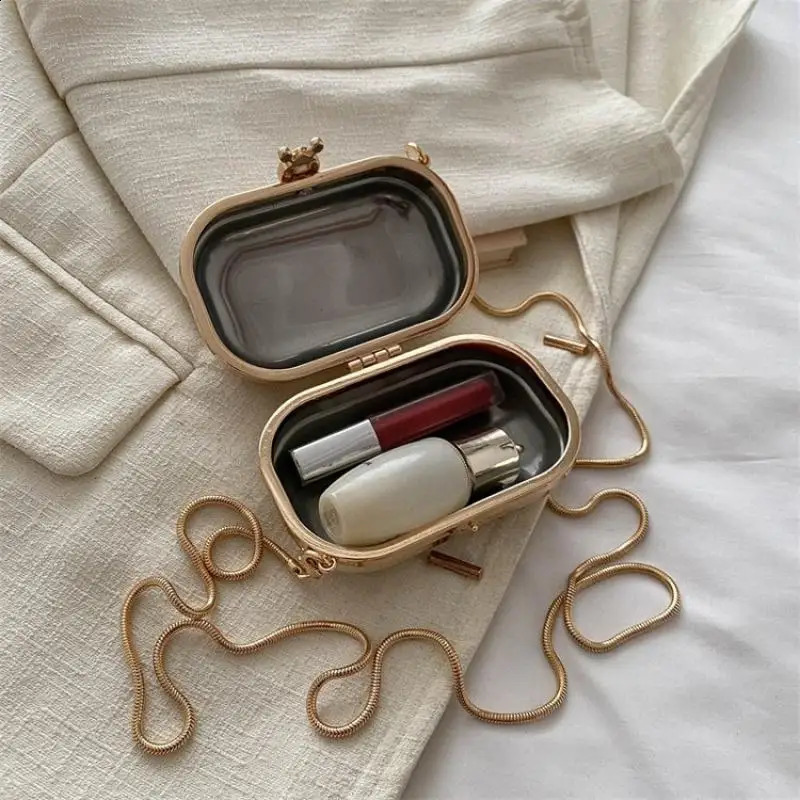 er Acrylic Shell Shape Mini Clutch Bag Women Evening Party Handbag Cute Shiny Crossbody Shoulder Bags Small Purse 240830 5d8c 4