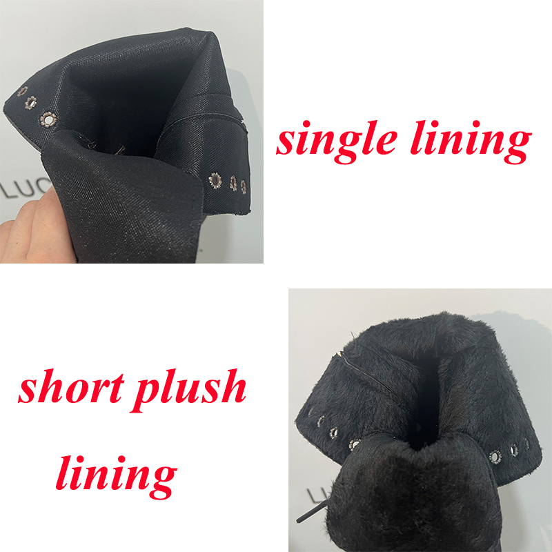 Lucyever Brown Platform Ankle Women Autumn Winter Thick Bottom Motorcycle Boots Woman Thicken Warm Lace Up Shoes Ladies