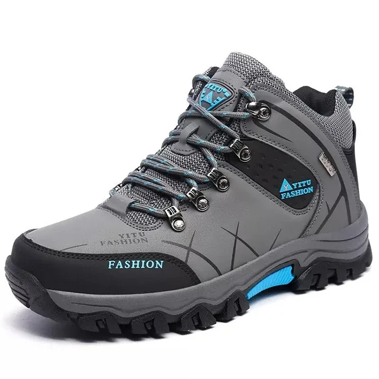 Hiking for Men High Top Mountain Climbing Shoes Male Platform Tourism Jogging Trekking Wear-resistant Sneakers atillas cdfa