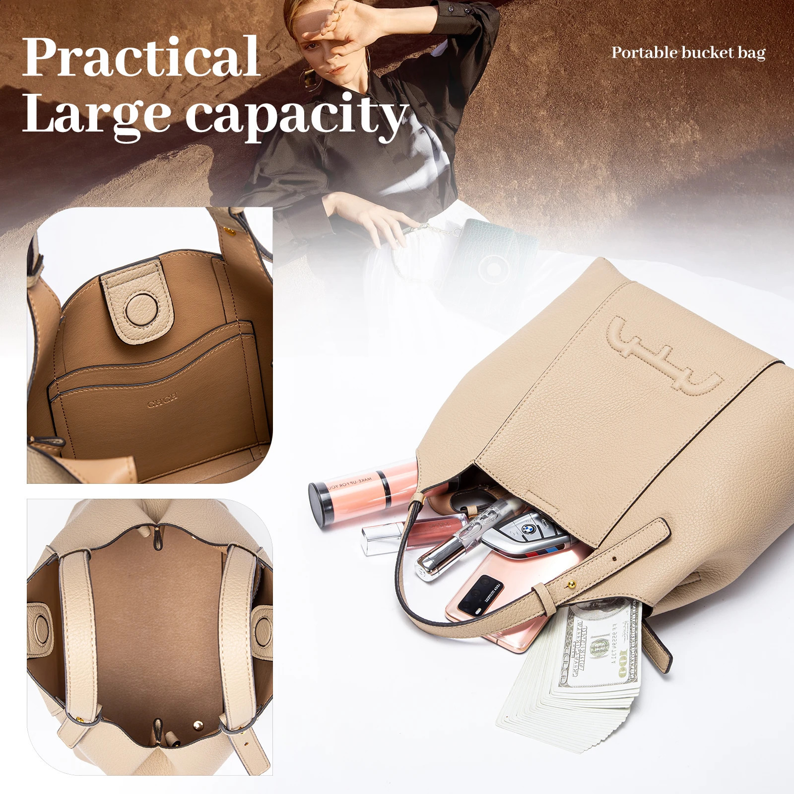 CHCH 2024 High Quality Business Handbag Large Capacity Womens Wallet 240902 2601 4