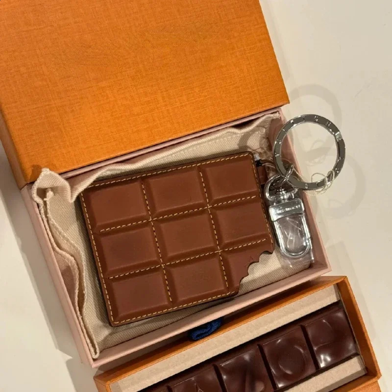3 2024 Package Accessories Fashion Pendant Car Jewelry Keychain Cute Creative Chocolate Decorative Gift 240902 4