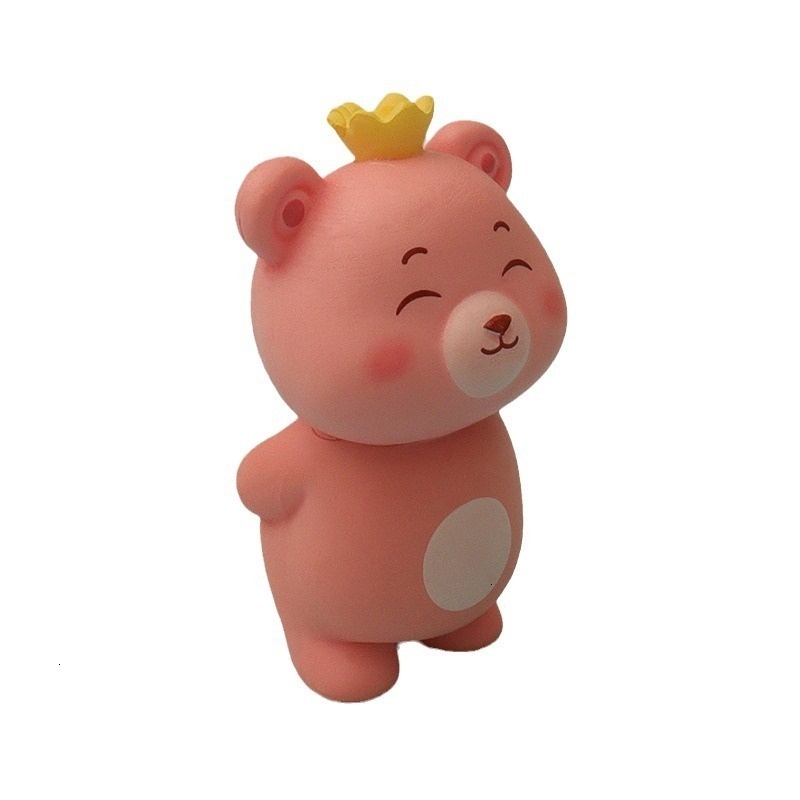 Cartoon mini ins cute little bear sleeping micro landscape scene DIY decoration accessories office desktop ornaments