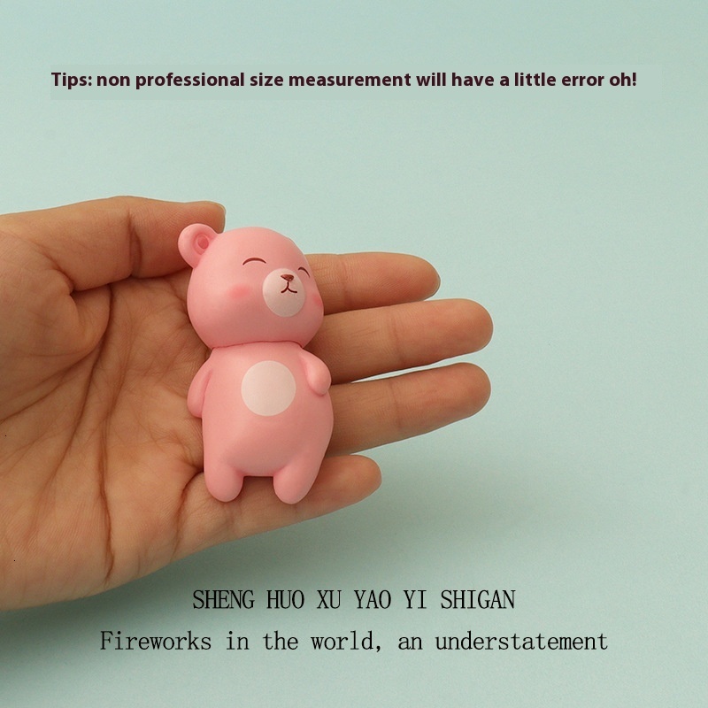 Cartoon mini ins cute little bear sleeping micro landscape scene DIY decoration accessories office desktop ornaments