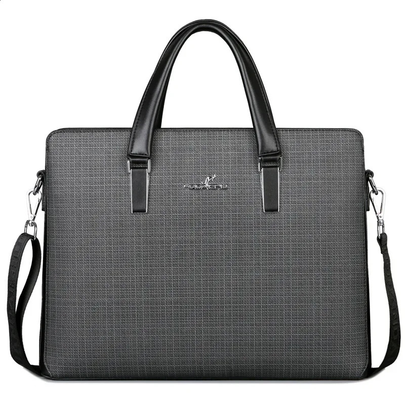 Business mens handbag office executive briefcase large y men shoulder messenger ner laptop bag 240906