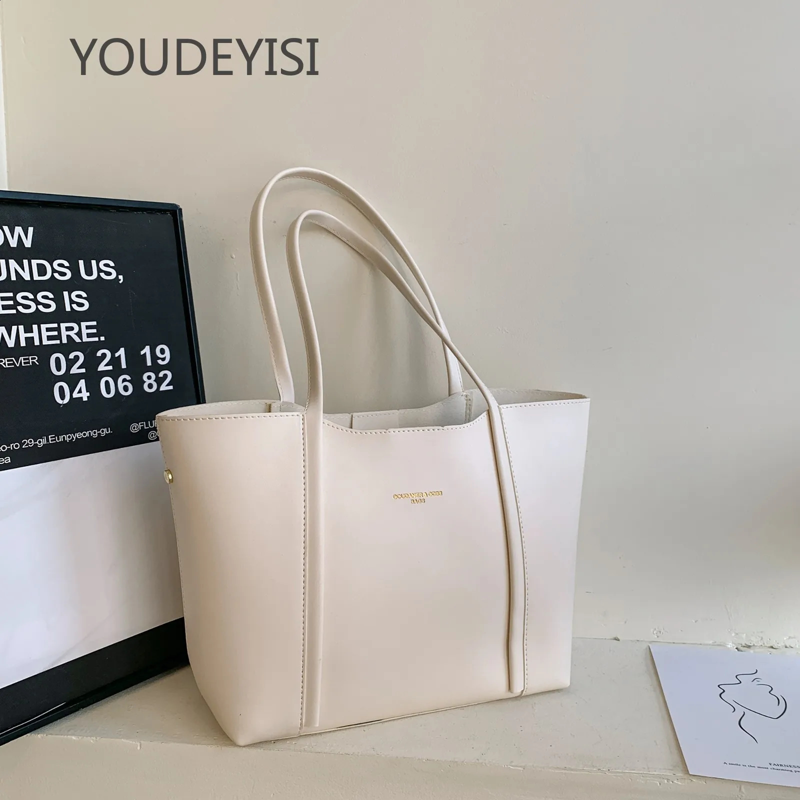 YOUDEYISI womens handbag simple and fashionable large capacity PU portable single shoulder messenger bag 240910 242f 4