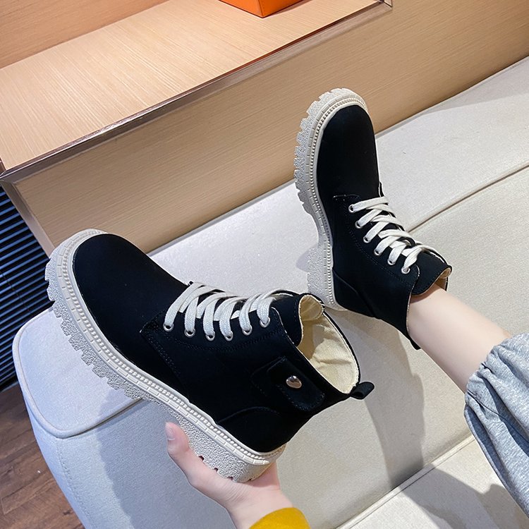 Autumn winter women's new wild fashion casual high canvas ankle boots for women atos de mujer womens sneakers shoesdr5 673b