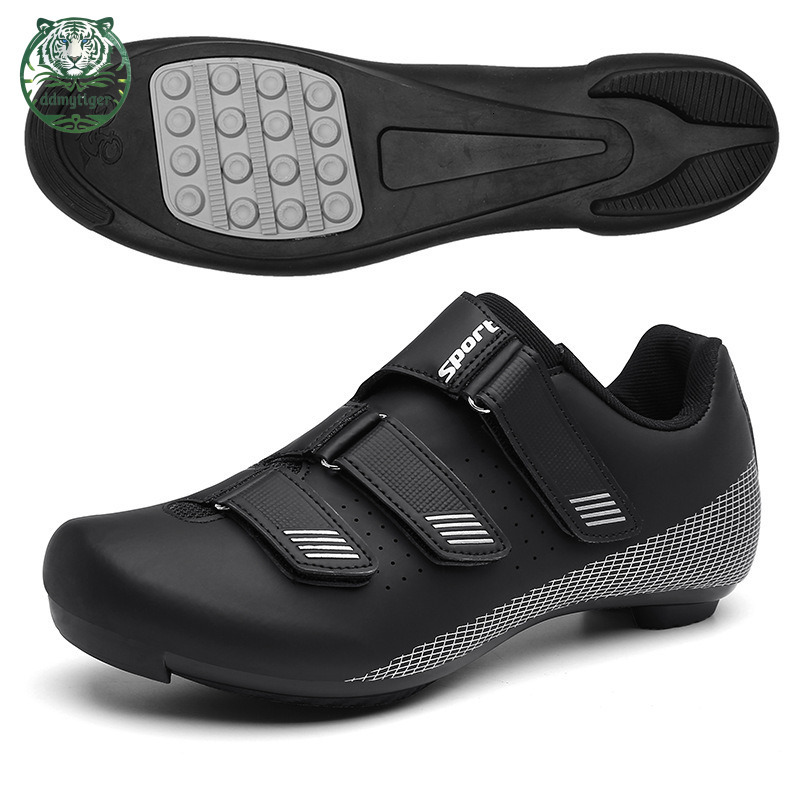 ddmytiger Men's outdoor cycling breathable road/mountain nylon outsole bicycle lock shoes A ddmythur