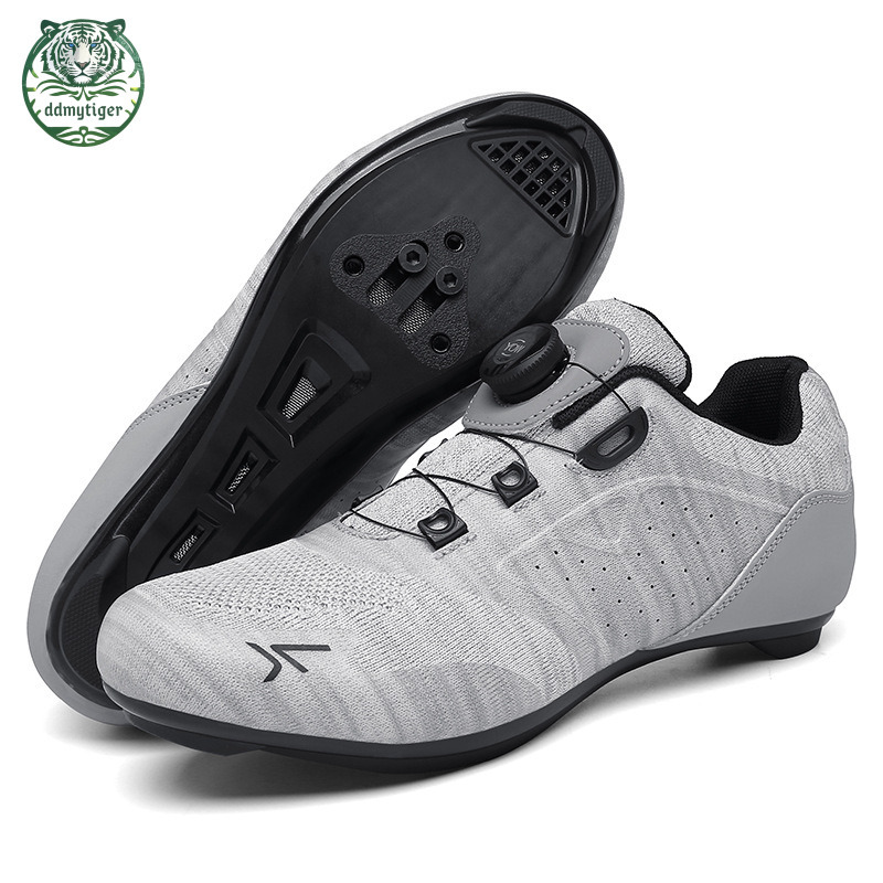 ddmytiger Large size outdoor mountain power bikes, road shoes, sports events, cycling high durability men's and women's lock shoes all black