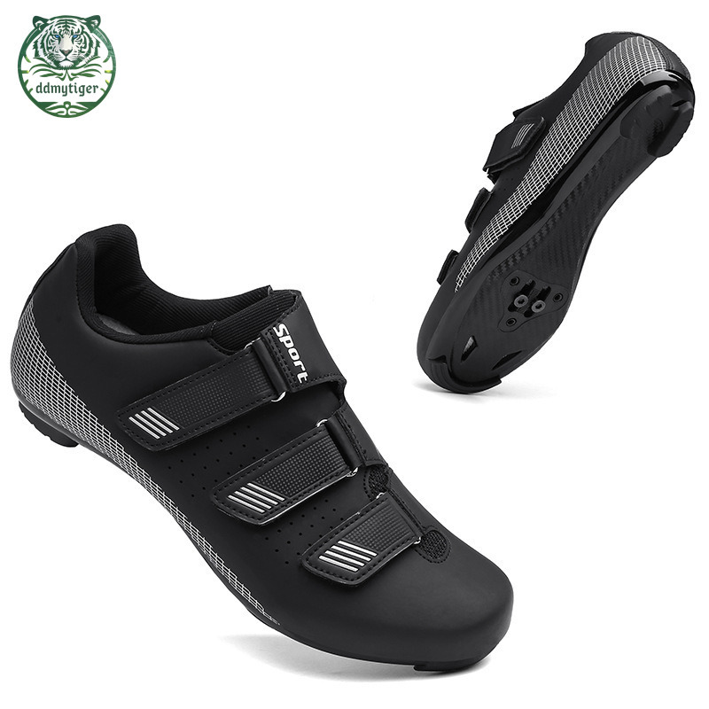 ddmytiger Men's outdoor cycling breathable road/mountain nylon outsole bicycle lock shoes A ddmythur