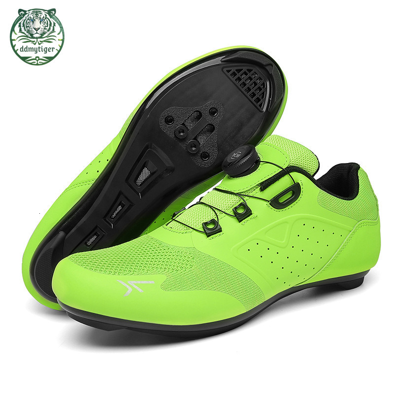 ddmytiger Large size outdoor mountain power bikes, road shoes, sports events, cycling high durability men's and women's lock shoes all black