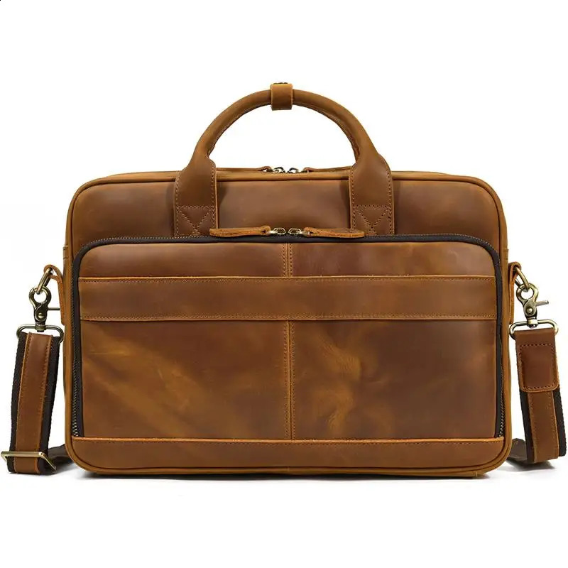 sbirds mens briefcase business shoulder bag leather messenger computer laptop handbag travel 15 inch 240810 4