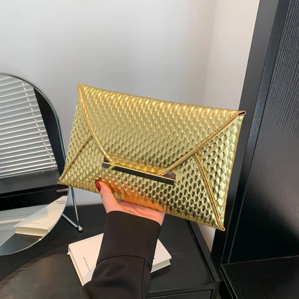 Women s Clutch Bags Elegant Lady Leisure Wallet Purse Handheld Retro Shiny Pu Leather Banquet Evening Bag Handbags 240820