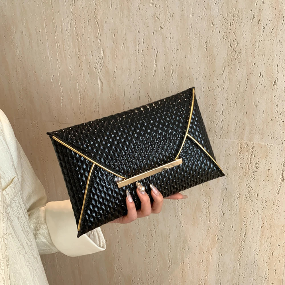 Women s Clutch Bags Elegant Lady Leisure Wallet Purse Handheld Retro Shiny Pu Leather Banquet Evening Bag Handbags 240820
