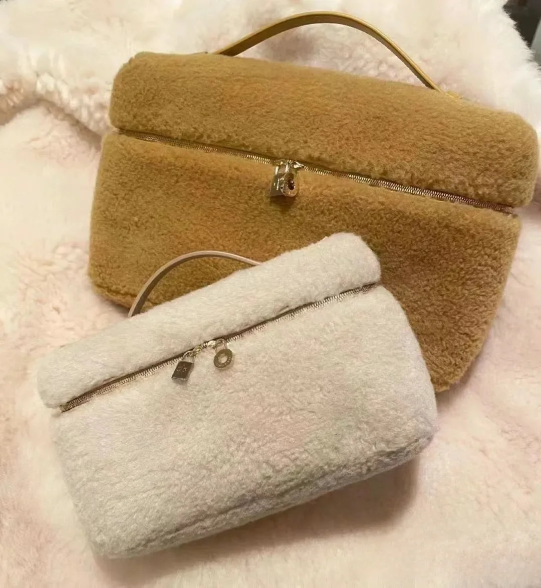 3 Simple commuting fashion wool one-shoulder portable lunch box bag 240820 4