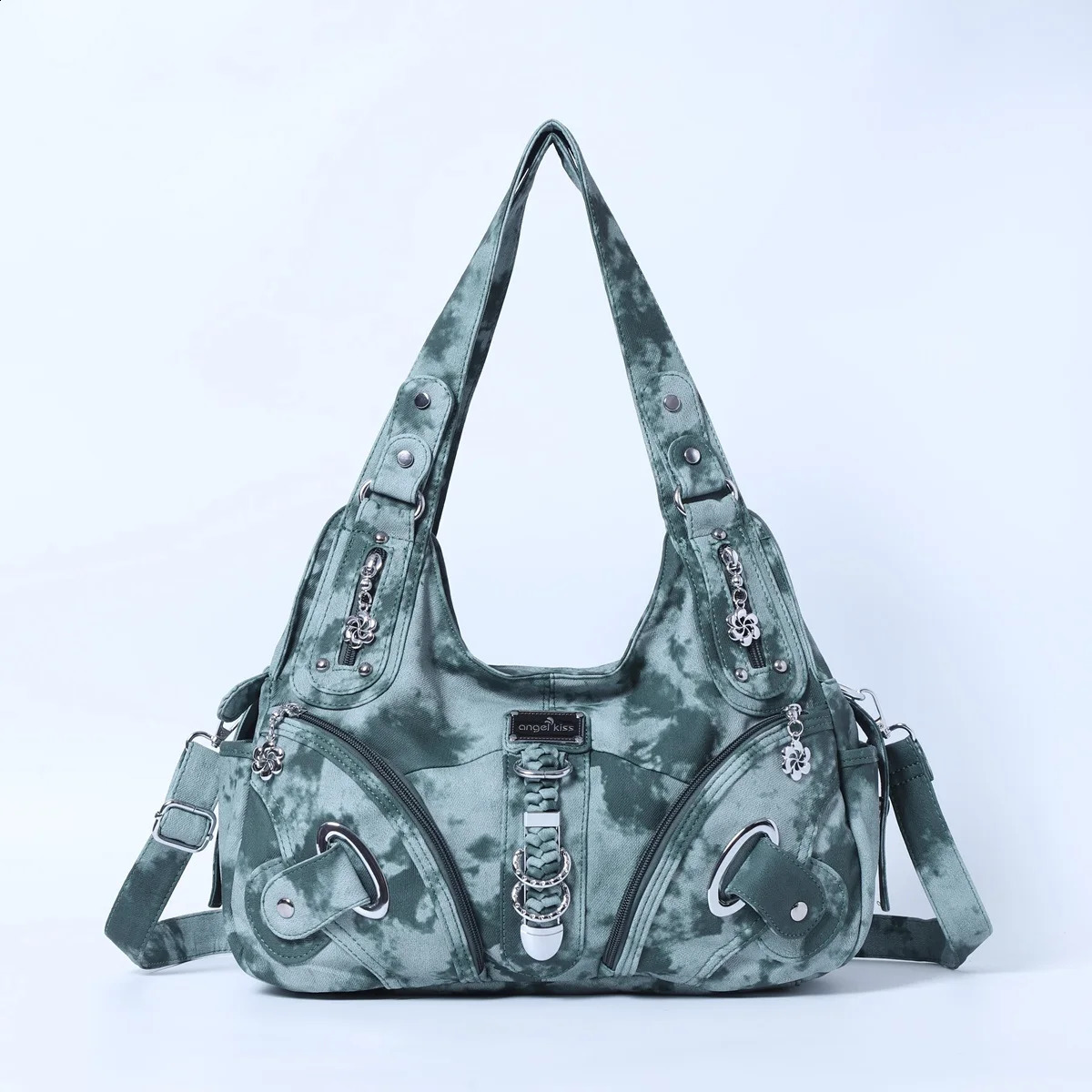 3 Angelkiss Women Handbags Leopard Top-handle Handbag Fashion Satchel Dumpg Pack Shoulder Tote Bag Hobos Large Purse 240824 4