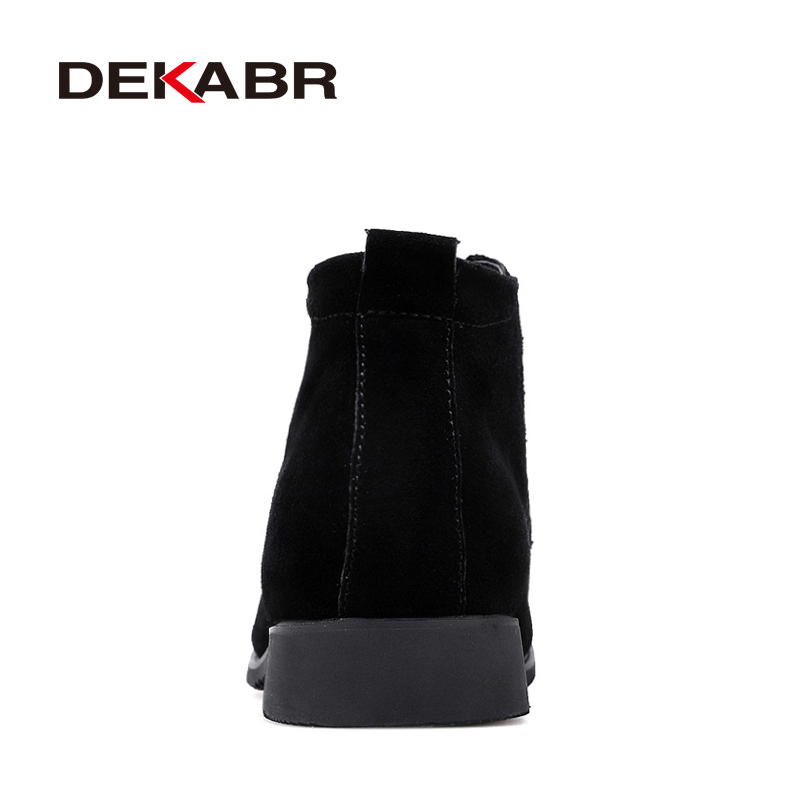DEKABR Handmade Cow Suede Casual Fahsion Ankle Brand Outdoor Comfortable Boots For Men Footwear 7757