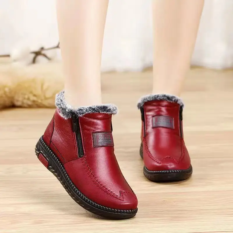 2023 Fashion Winter Women Shoes Causal Antislip Fenmale Snow Warm Fur Waterproof Plush Boots