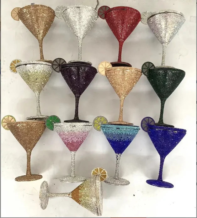 Martin tail Cup Dia Evening Bag Arrival Bridal Handbag Dinner Clutches Female Crystal Purse Rhie Bags 240626 106f 4