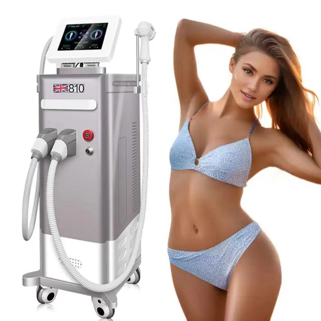 3000W 808nm Diode Laser Hair Removal Machine Triple Wavelength Epilation Skin Rejuvenation Picosecond Laser Tattoo Removal 2 In 1 Beauty Salon Equipme