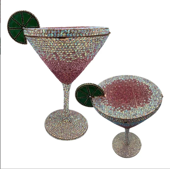 XIYUAN est Dia Goblet Martini Evening Bags City-Girl Gems Lovely Bridal Party Purse Stone Day Clutch Pouch 240926 4