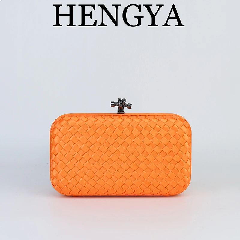 Womens Multipurpose woven Clutch Bag Dyed Fabric Elegant Wedding Banquet Dress Evening Dinner Handbag Crossbody purse with 240722 8169 4