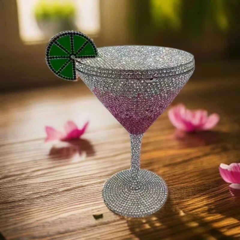 XIYUAN est Dia Goblet Martini Evening Bags City-Girl Gems Lovely Bridal Party Purse Stone Day Clutch Pouch 240926 4