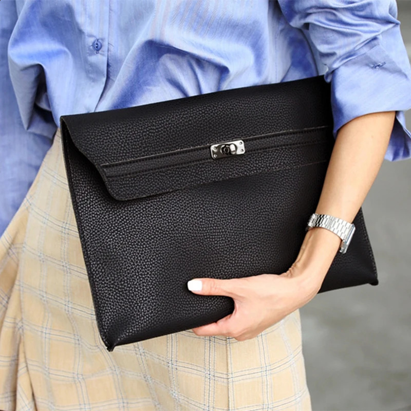 3 Leather Envelope Large Capacity er Clutch bolso acrilico mujer Party Handbags for Women Formal Evening Bag 240820 4