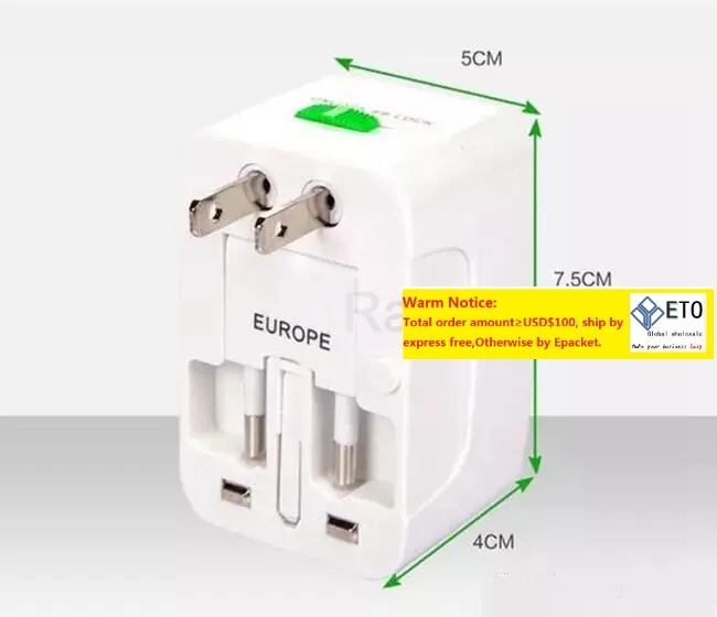 All In One Universal International Travel Power Plug Adapter AC Wall Adaptor Transformer With AU US UK EU Multifunction Socket Portable LL