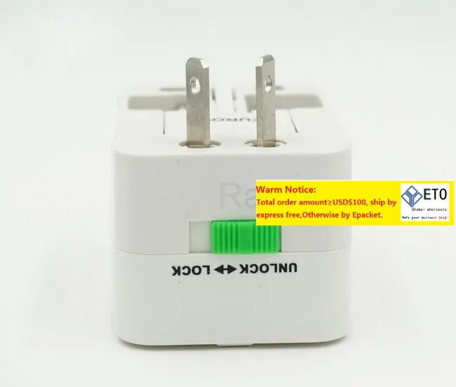 All In One Universal International Travel Power Plug Adapter AC Wall Adaptor Transformer With AU US UK EU Multifunction Socket Portable LL
