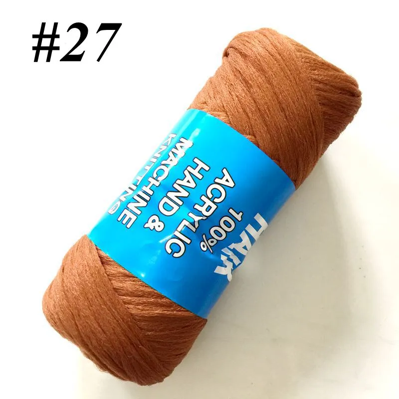 Synthetic Braiding Brazilian Wool Hair Crochet Braids Twist Low Temprature Flame Retardant Fiber Synthetic Hair Extensions 70g 23M LL