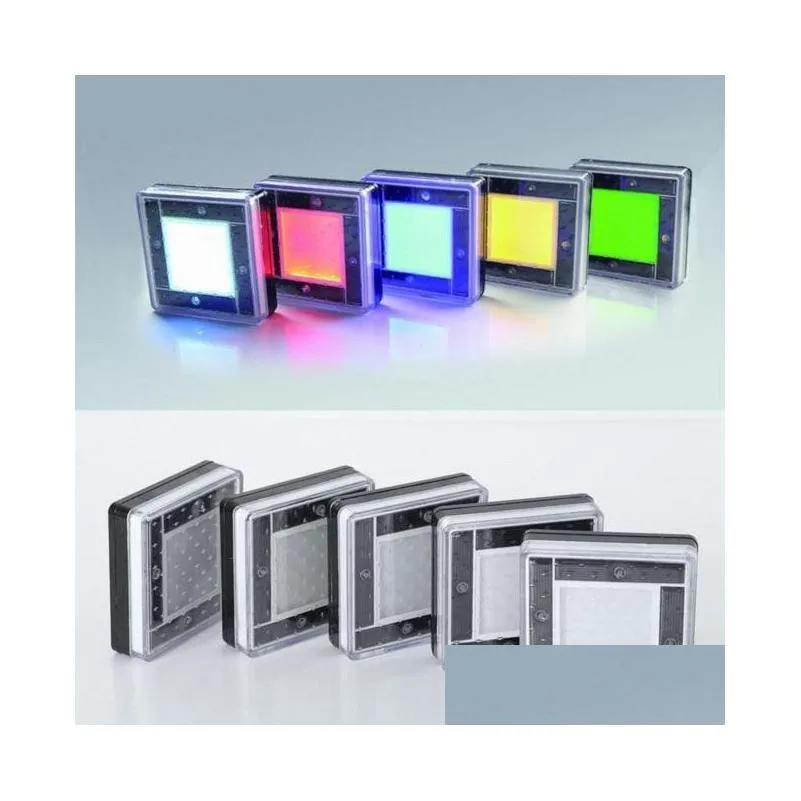 Other Outdoor Lighting 6X6 Solar Paver Brick Lights Square Underground Lamp Inground Pathway Light For Garden Road Path Landscape Dr LL