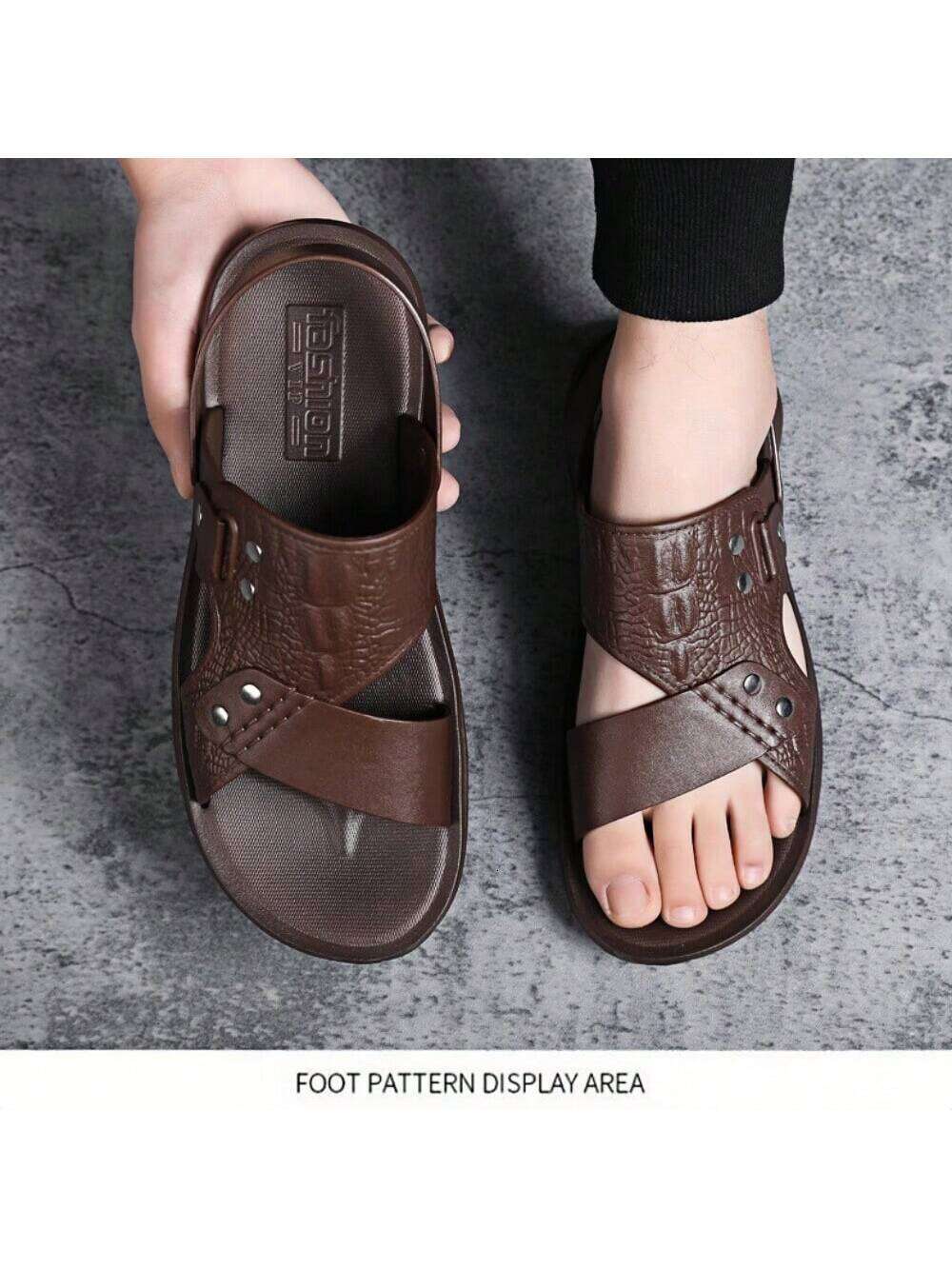 S New Men Summer Sandals Two Wearing Styles For Home Driving Lightweight And Fashionable Anti Slip Breathable Waterproof Ddmysaturn