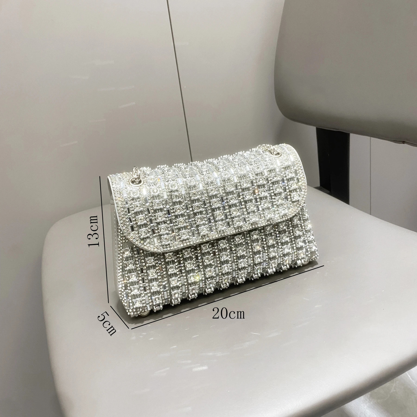 3 Rhies Evening clutch Bag Purses and handbag er shoulder Shiny Crystal Clutch purse Womans bag 240929 4