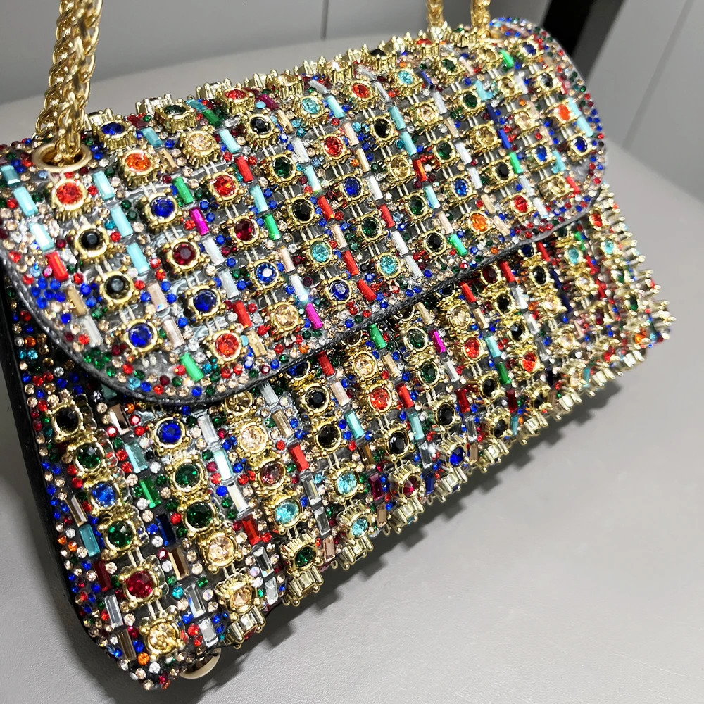 3 Rhies Evening clutch Bag Purses and handbag er shoulder Shiny Crystal Clutch purse Womans bag 240929 4