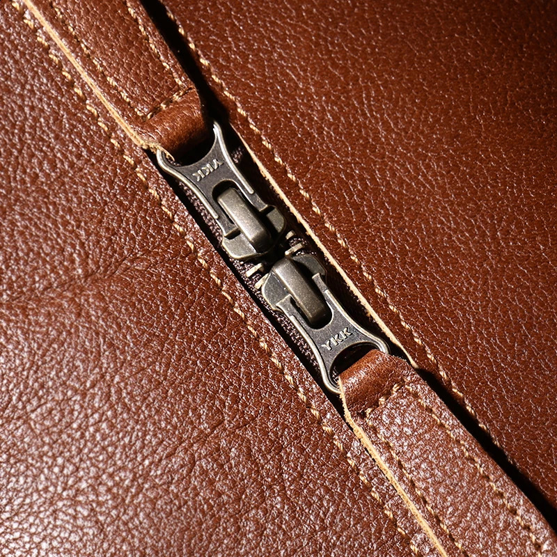 3 LUOKIR high-quality mens travel genuine leather womens weekend lage bag retro business handbag 240 4