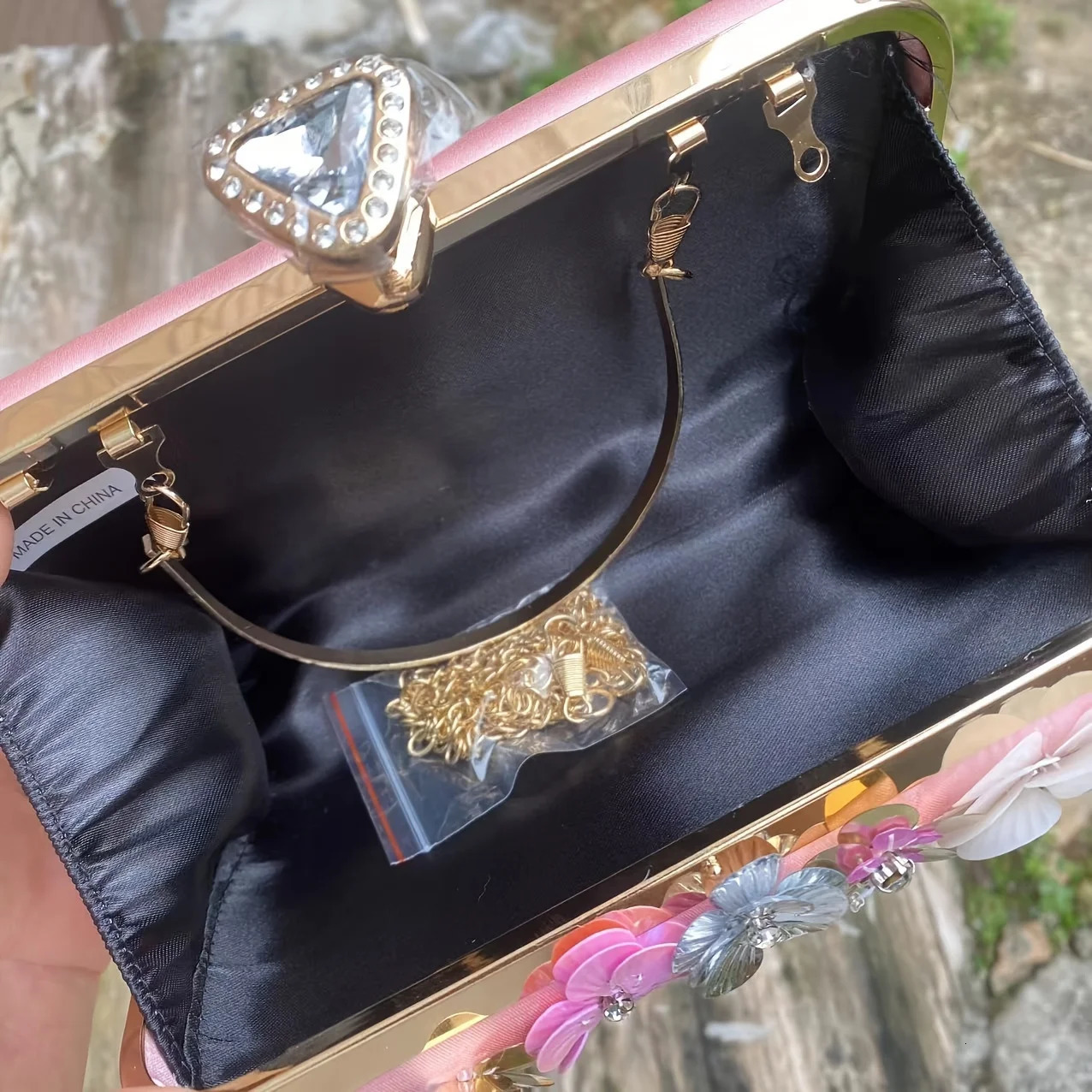 3 3D bead wer evening bag elegant box clutch wallet party dance womens wedding handbag 241008 4