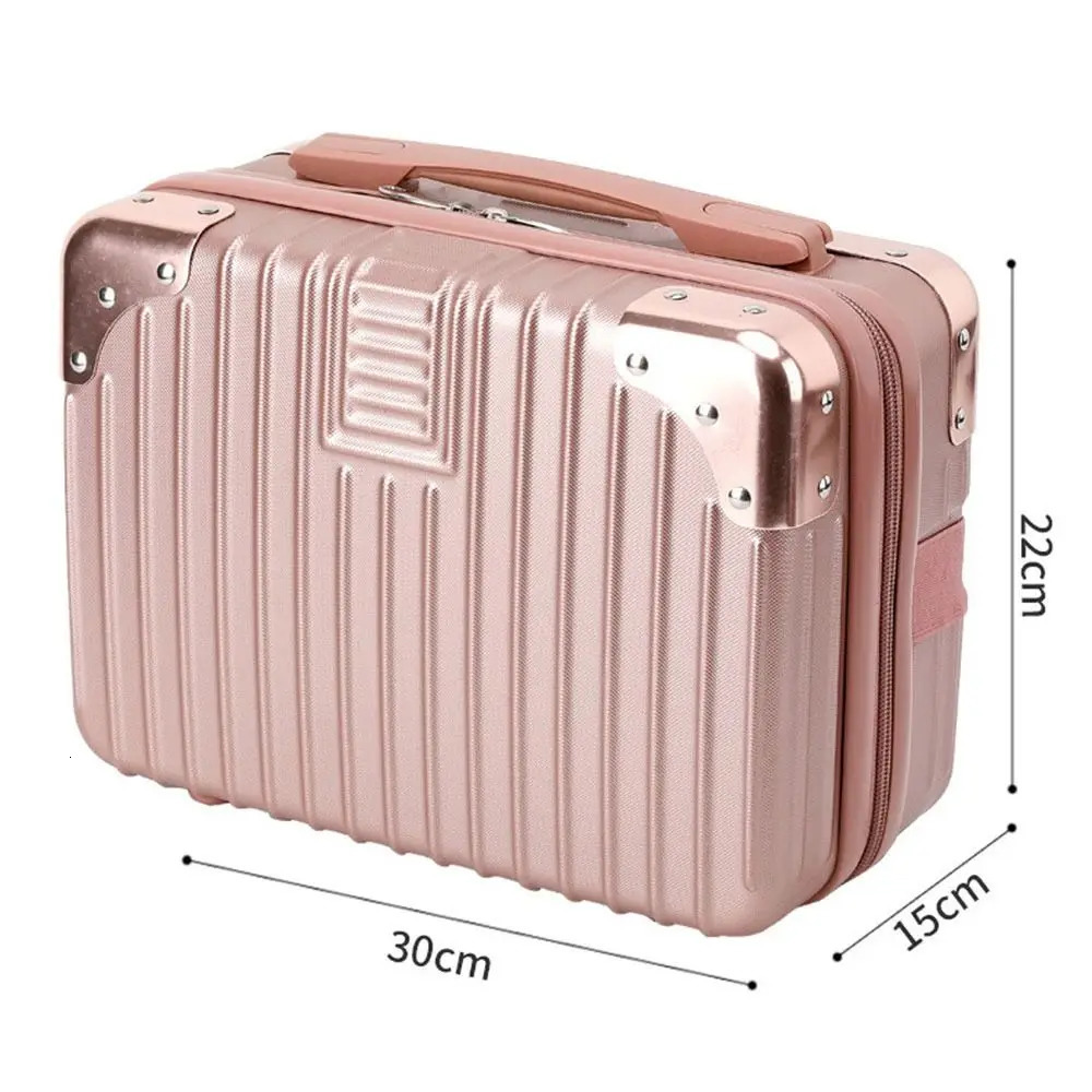 14 inch tote organizer makeup mini travel bag password metal angle bracket box 241007 21d7
