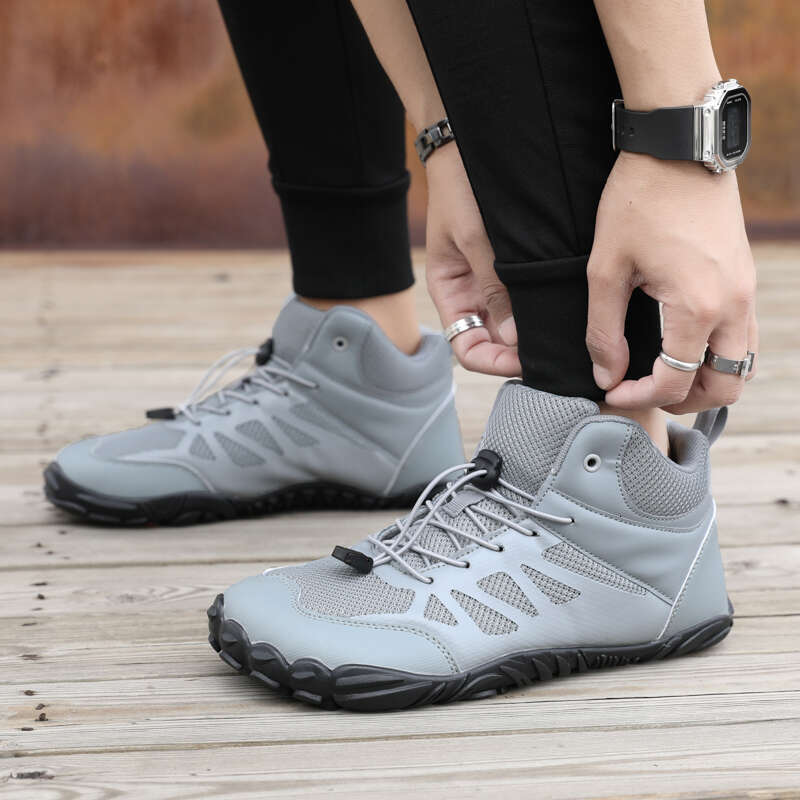 New Hiking Minimalist Barefoot Men's Trail Running Gym Training Shoes Wide Toe Box Non Slip Athletic Sneakers
