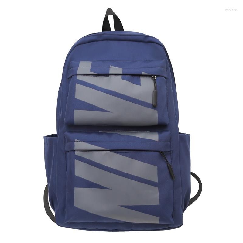 3 School Bags Backpack Men's American-style Large Capacity Computer Junior High Students Senior Schoolbag Trendy Travel
