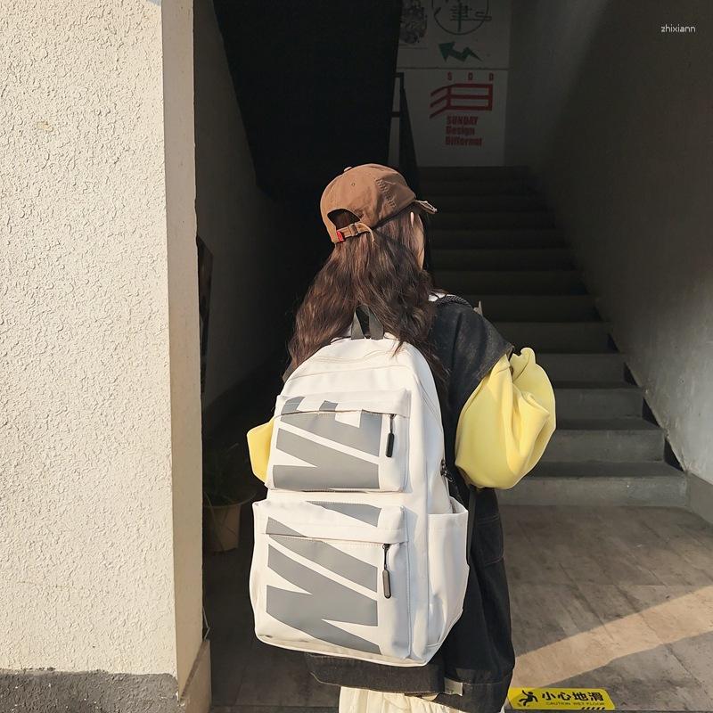 3 School Bags Backpack Men's American-style Large Capacity Computer Junior High Students Senior Schoolbag Trendy Travel