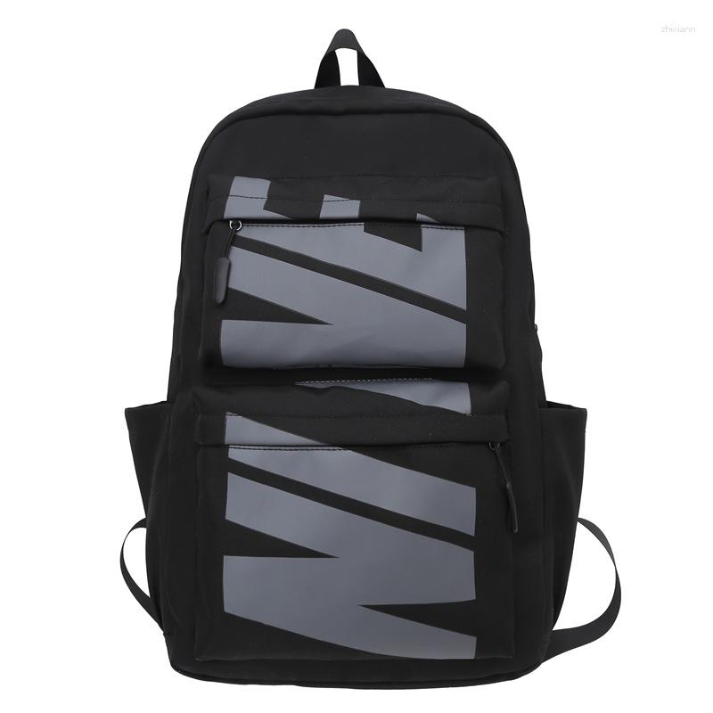 3 School Bags Backpack Men's American-style Large Capacity Computer Junior High Students Senior Schoolbag Trendy Travel