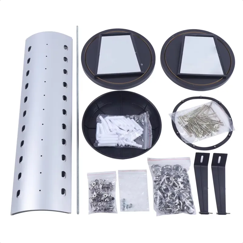 Rotating Sunglass Display Rack 44 Pairs Glass Holder Freestanding With Mirror LL